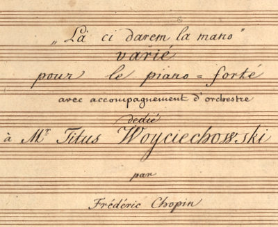 Autograph fair copy