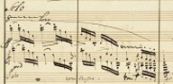 Autograph of the piano part